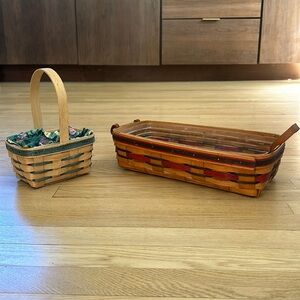Two Longaberger baskets